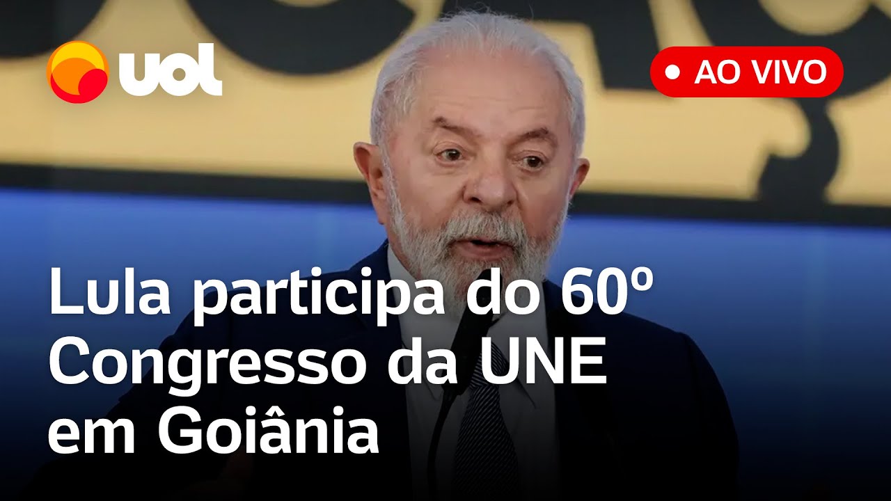 Lula se reúne com estudantes no Congresso da UNE em Goiânia; acompanhe ao vivo
