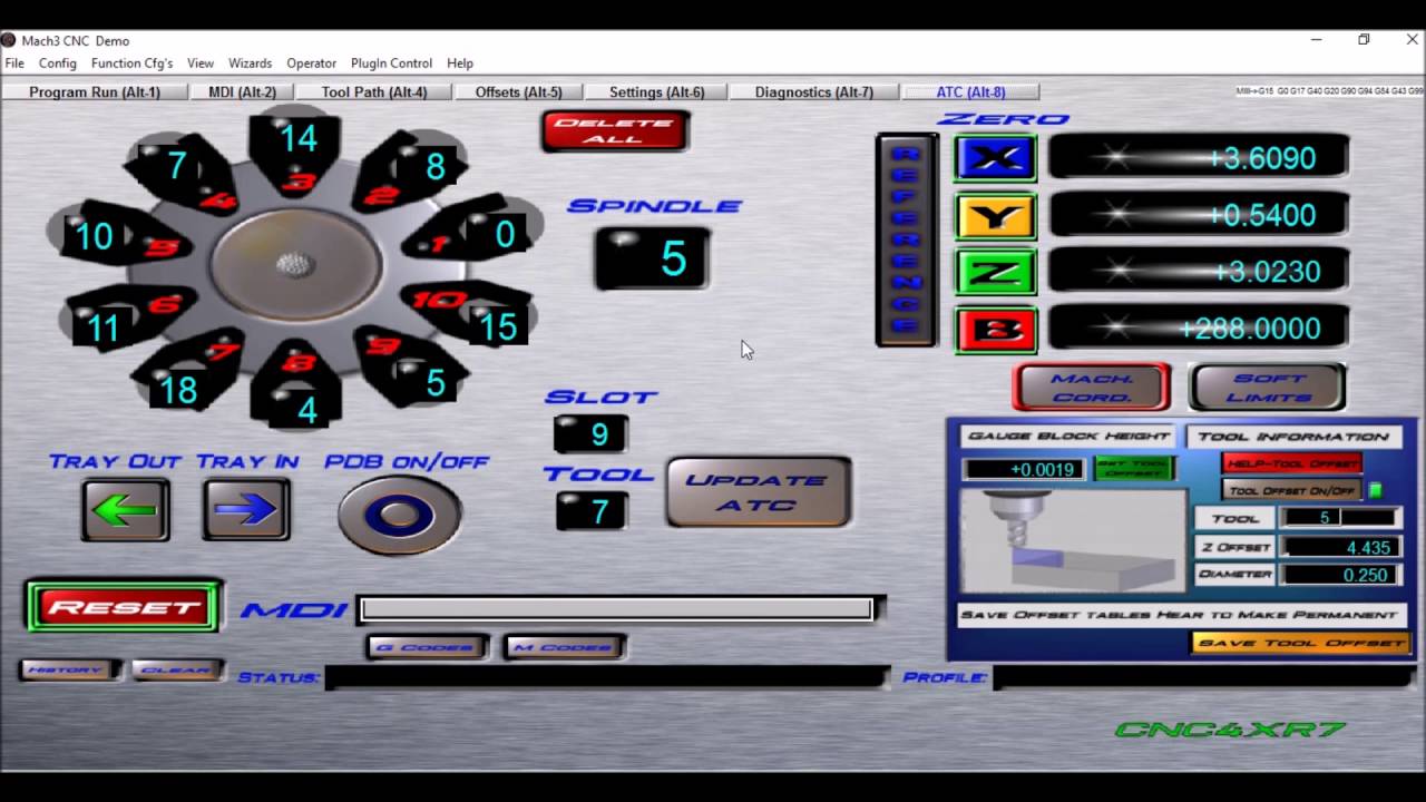 Mach 3 Auto Tool Changer Tweaks Ver.1.1