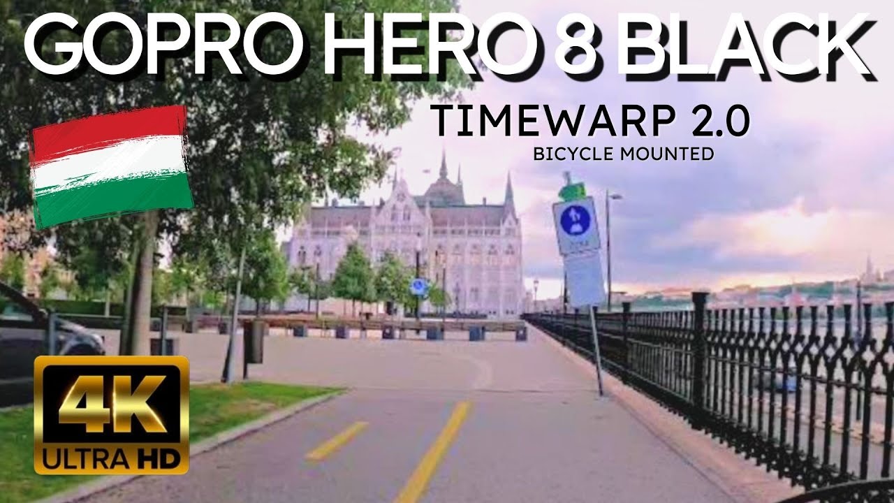 GOPRO HERO 8 Timewarp 2.0 Bike Test Footage  - 4K Budapest Time Lapse / Time Warp