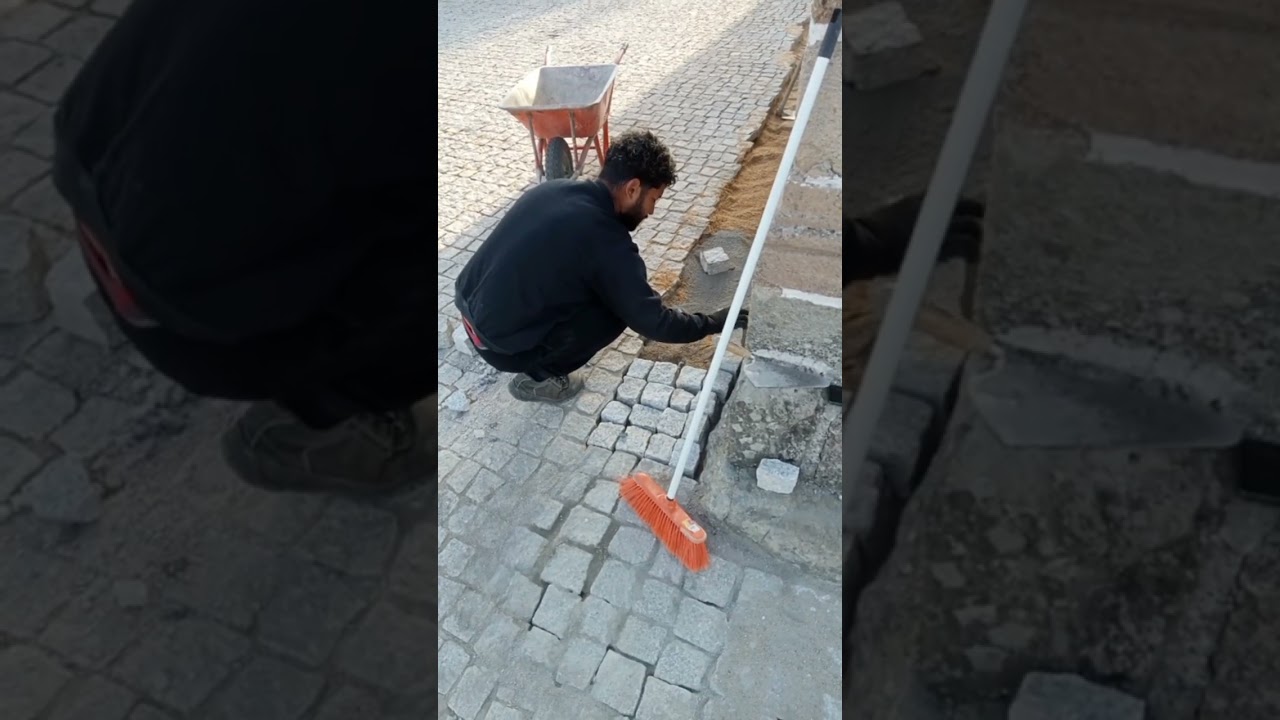 Trabalho de Calceteiro em Portugal.