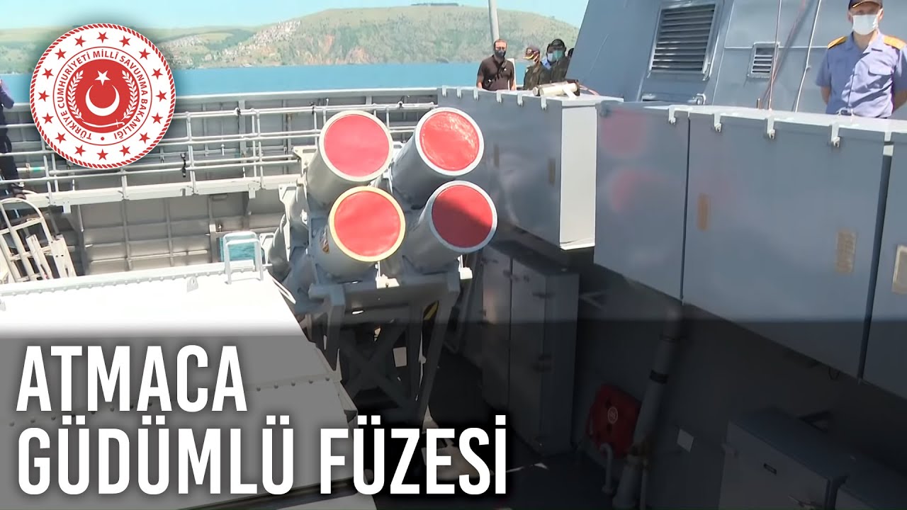 Atmaca Güdümlü Füzesi Su Üstü Hedefini Tam İsabetle Vurdu