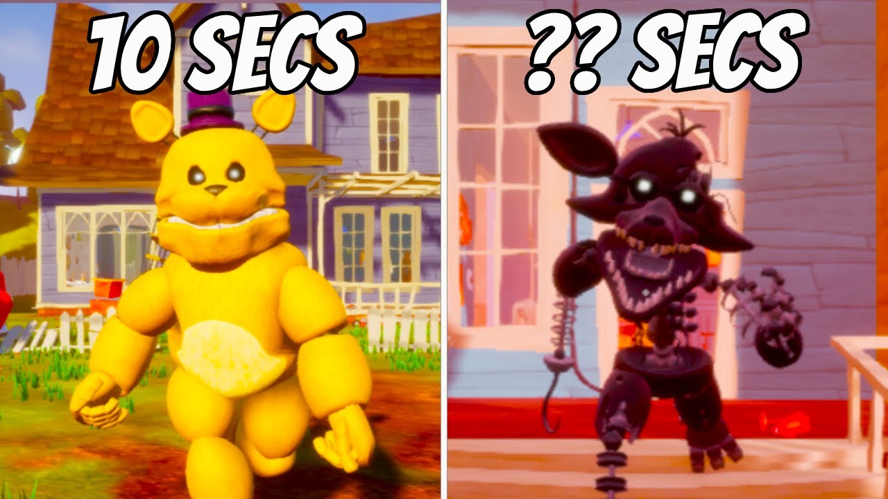 Hello Neighbor But Fredbear SWAP Every 10 SECONDS