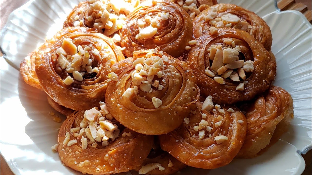 طريقة عمل بنت الشيخ وسر القرمشه، حلى  مكوناته متوفرة في كل بيت 😋#اكسبلور_explore 