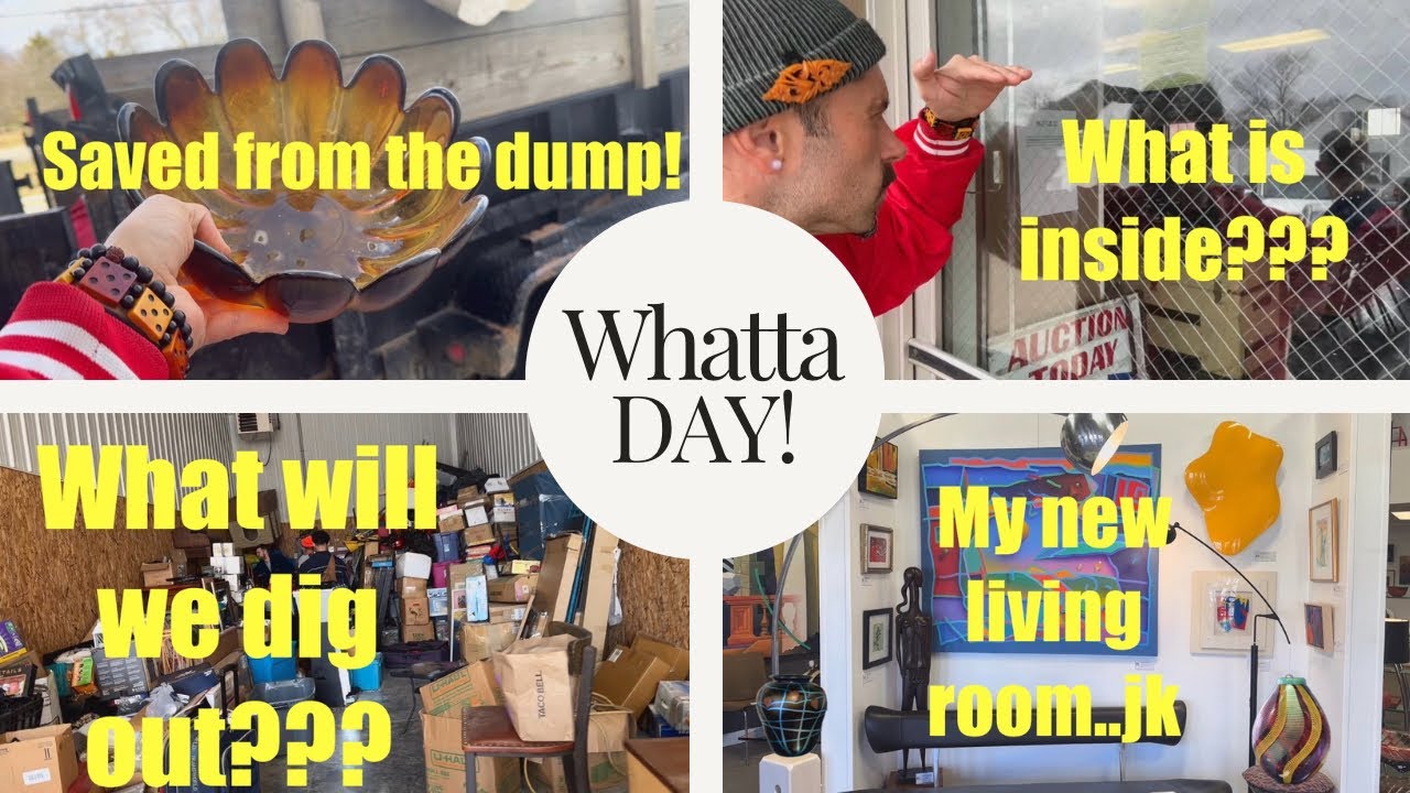 Antiques, Goodwill Bins, Luxury Decor, MCM, Storage Unit Dig, Auction House Preview, Well Swung Day!