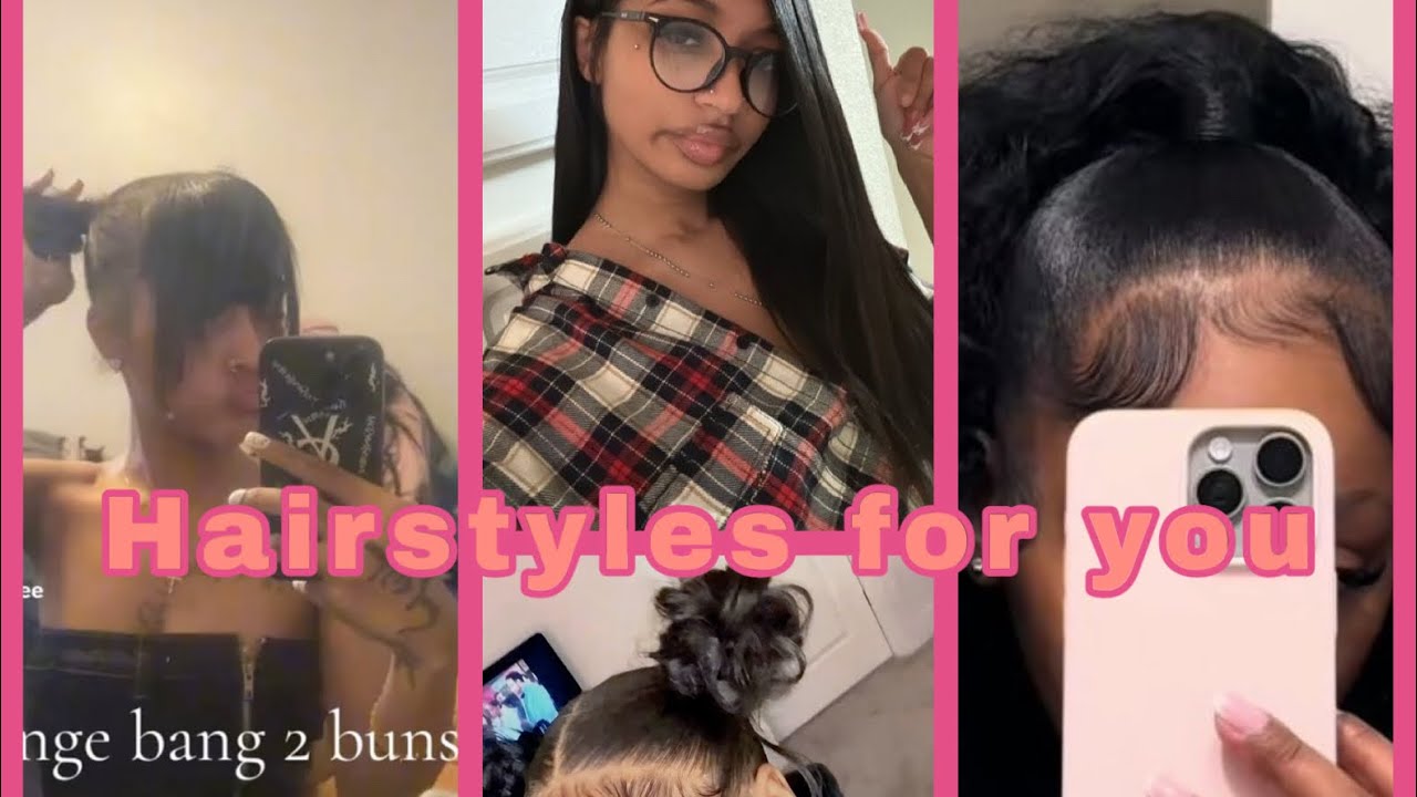 Quick weave/ Natural hair TikTok compilation /DIY HAIRSTYLES, TUTORIALS.