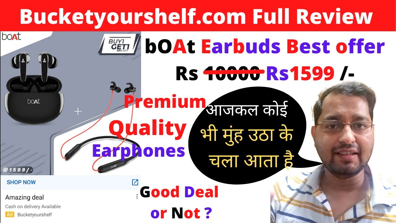 Bucketyourshelf.com review l Boat earphones review #bucketyourshelf #boatearbuds #guyyid