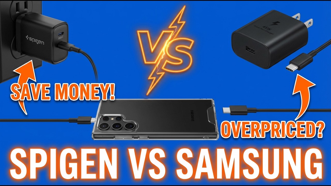 Save Money With Spigen 45 watt wall charger VS Samsung 45 Watt Super Charger