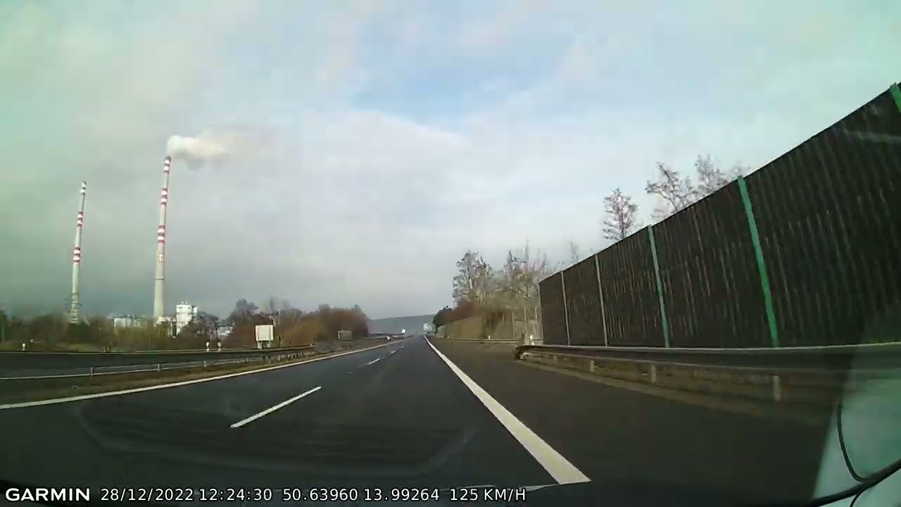 DRIVE #2344: Praha (Prag)-Ústí nad Labem (Czech Republic) (timelapse 4x) *Read Description*