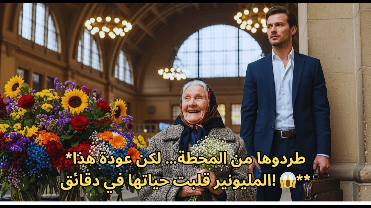 *كانت تبيع الزهور في المحطة… فعاد رجل بعد 25 عامًا ليغيّر حياتها للأبد**