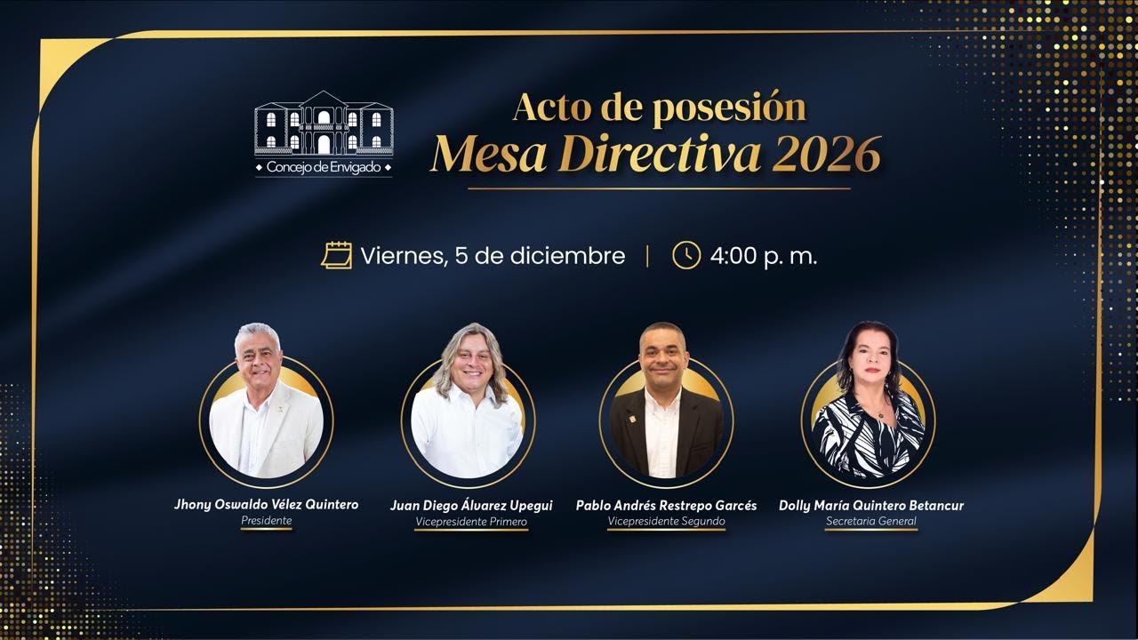 En vivo, Sesión Extraordinaria. Acto de posesión Mesa Directiva 2026