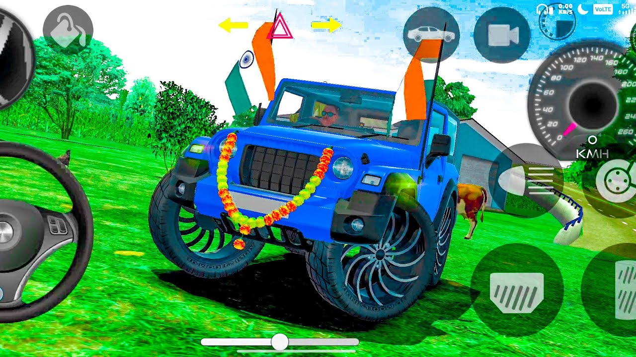 Modified Mahindra Thar😈Games:Indian Blue Thar (Gadi Wala Games) Car Game Android Game #2026