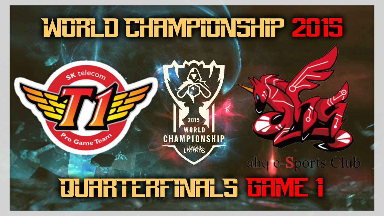 SK Telecom T1 vs ahq eSports Gaming - Quarterfinals Game 1 - World Championship 2015 - LoL