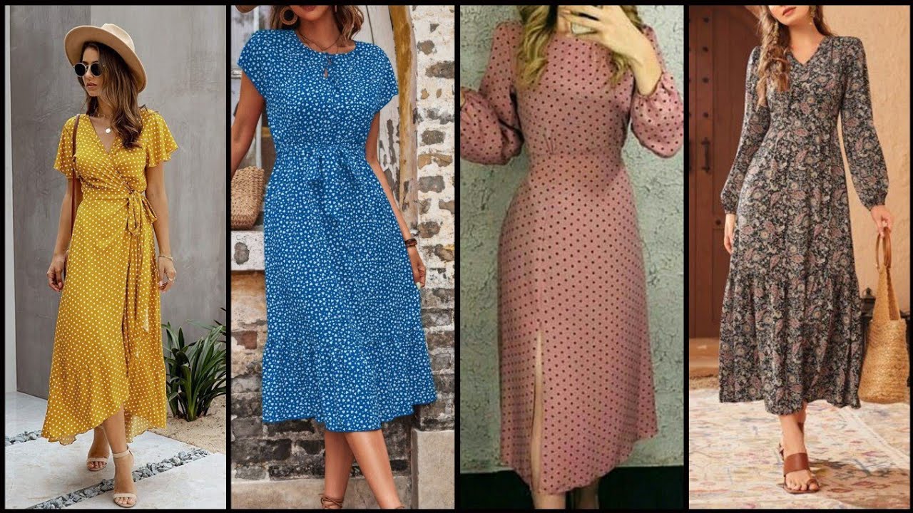 Latest Midi Dress Design 2023/Latest Bodycon Dresses/Latest One Piece Dress Design