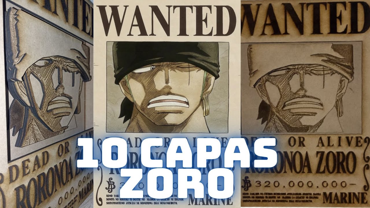Corte laser Como hacer 10 capas cartel de ZORO ONE PIECE solo LIGHTBURN Tecnica especial