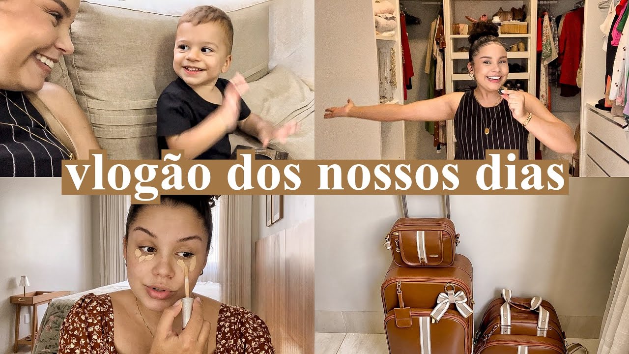 Organizando closet, filhos na escola, minha mala maternidade, gravações e nossa rotina em casa…