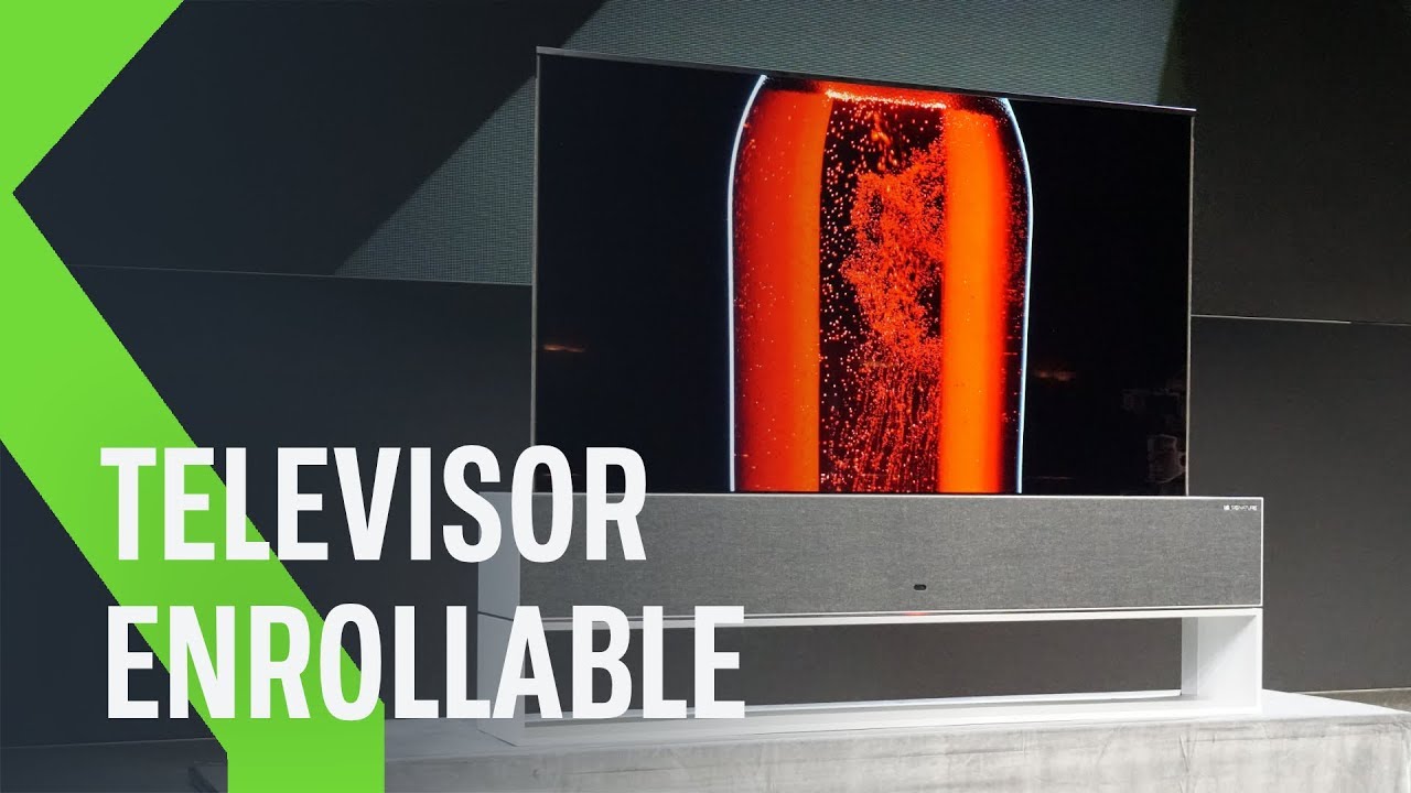Así es el IMPRESIONANTE TELEVISOR ENROLLABLE de LG