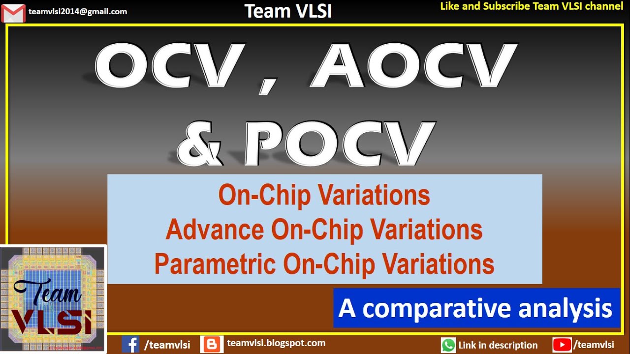 OCV, AOCV and POCV : a comparative study | difference among OCV, AOCV and POCV | Process Variations