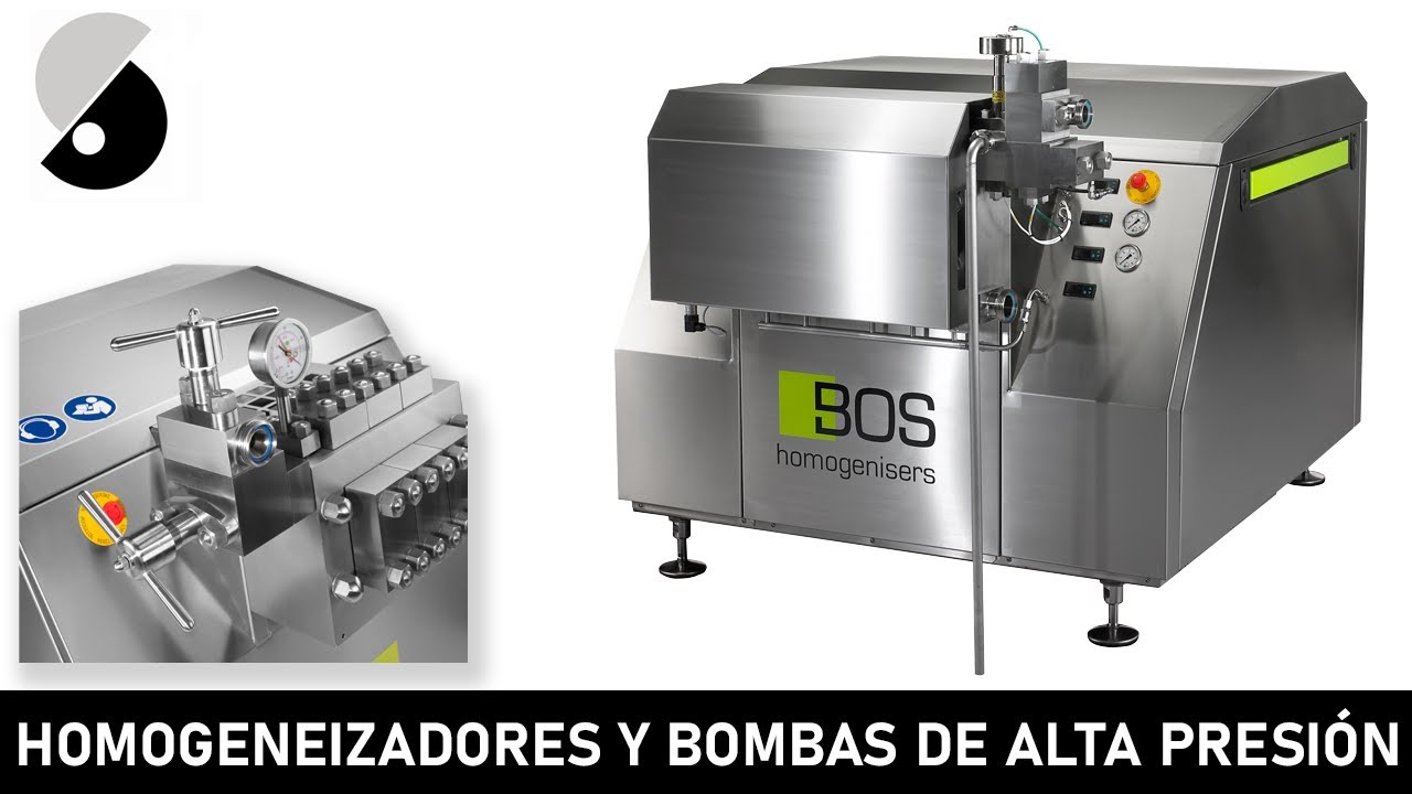 Homogeneizadores y bombas de alta presión.