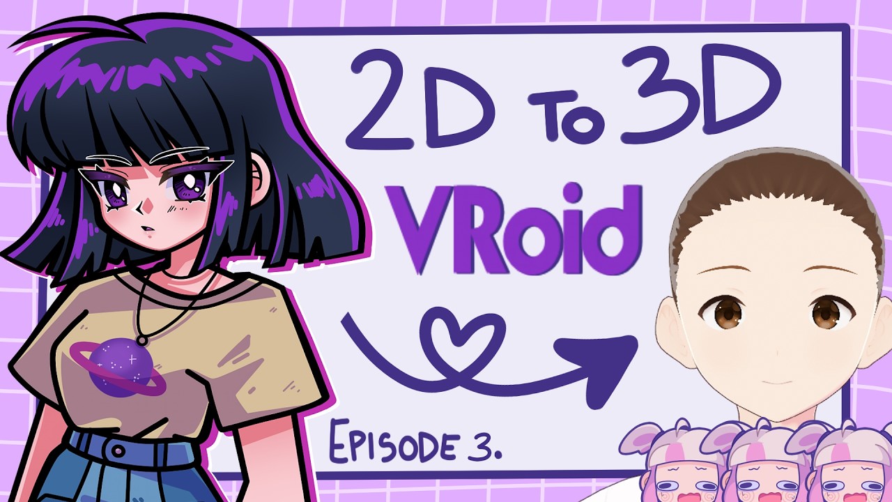 From 2D Art to 3D Model | VRoid Speed Process: Episode 3