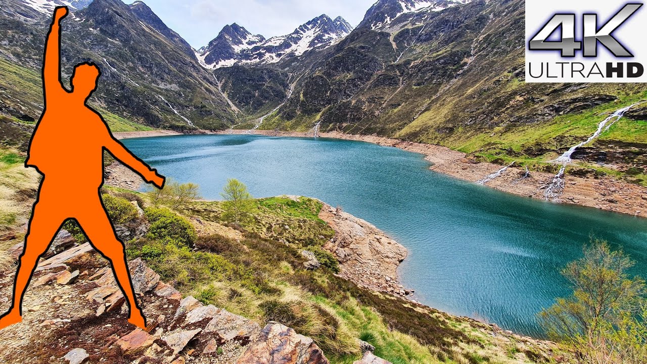 RANDO Etang d'Izourt (1.645M), Lac de Barrage, Vicdessos, Auzat, Artiès - ARIEGE PYRENEES 4K