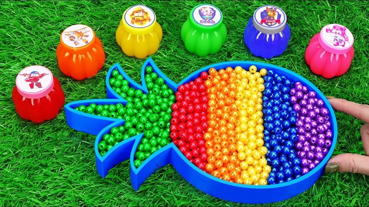Satisfying ASMR DIY How To Make Rainbow Slime Pine Apple Bathtub From Mixing M&M Candy Cutting Video