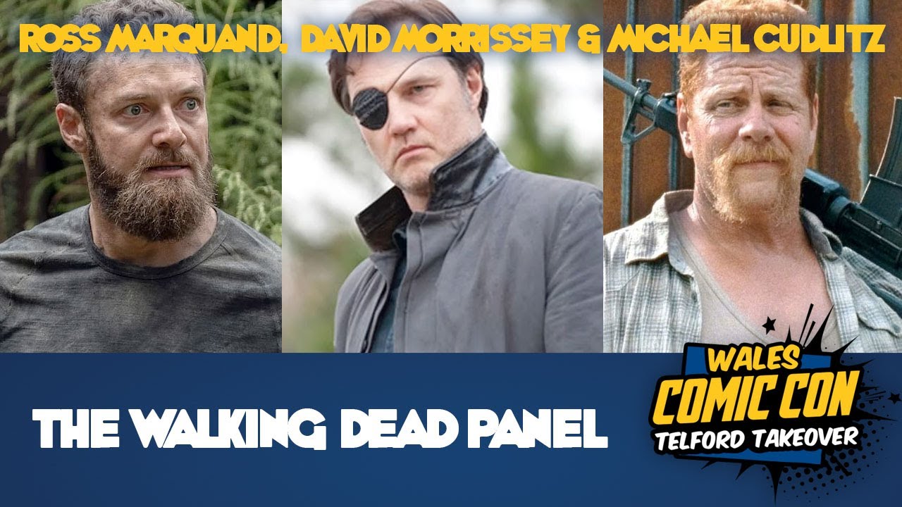 The Walking Dead Panel - Ross Marquand, David Morrissey & Michael Cudlitz - Wales Comic Con Dec 2022