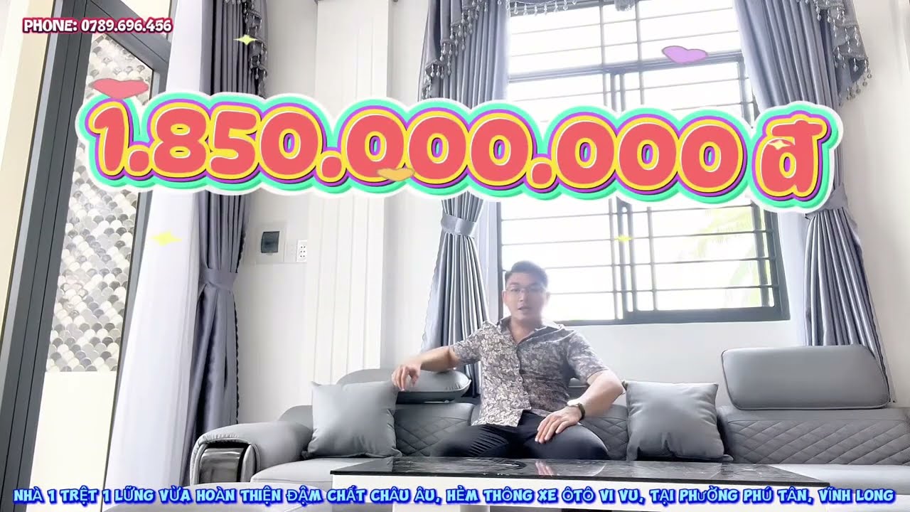 NHÀ MỚI 100% VỪA XÂY DỰNG 1 TRỆT 1 LỮNG THUỘC PHÚ TÂN VĨNH LONG