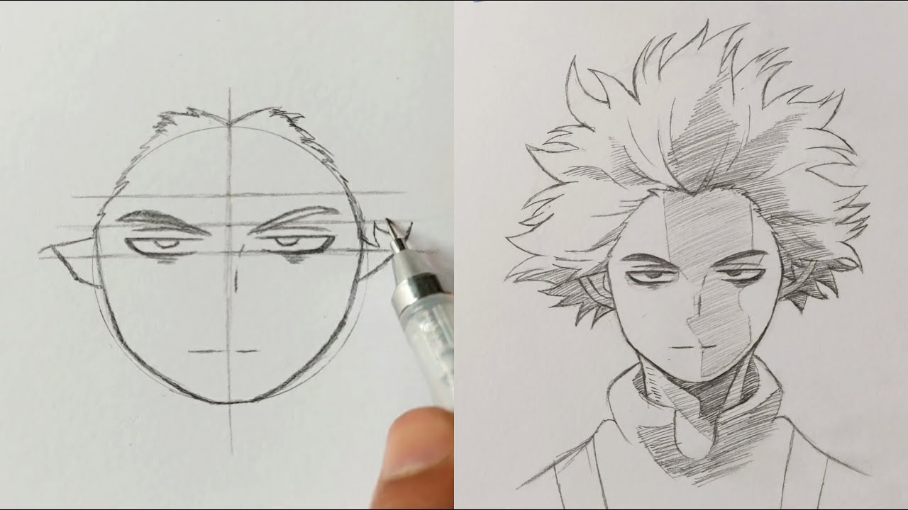 How To Draw Hitoshi Shinsou With Ease! | 僕のヒーローアカデミア | ss_art1