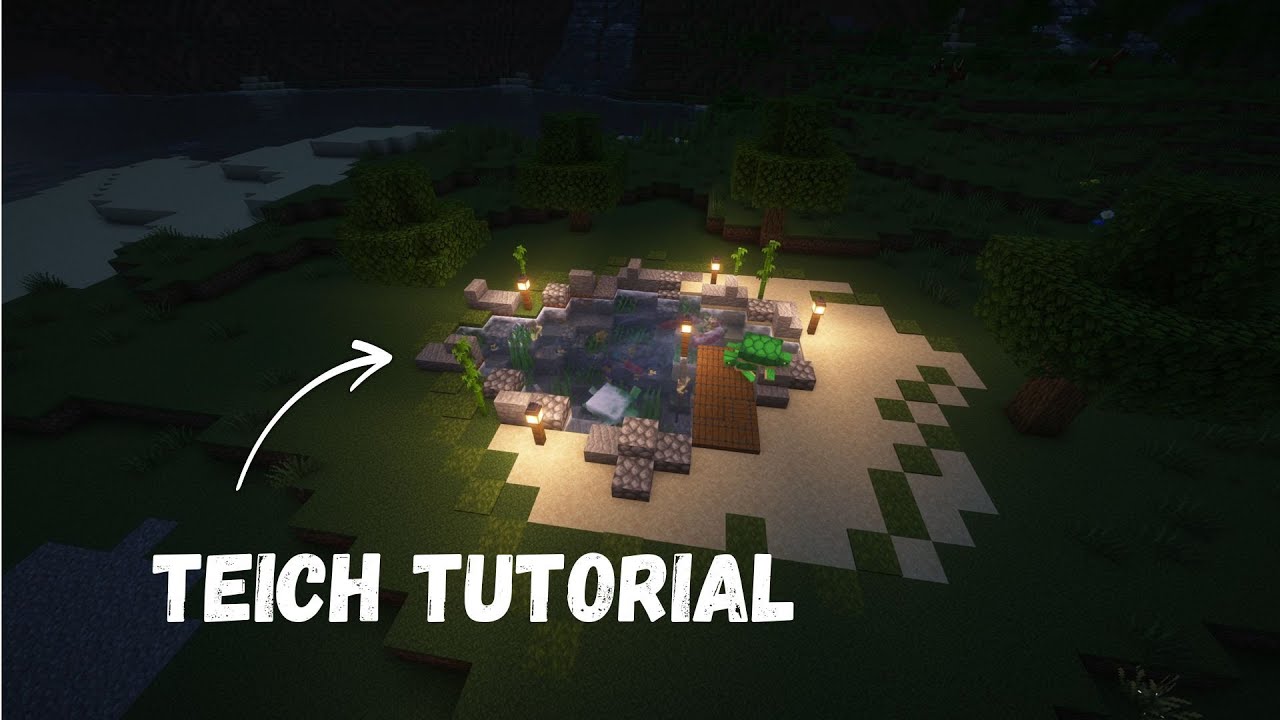 Wie man in Minecraft einen Teich baut | Tutorial