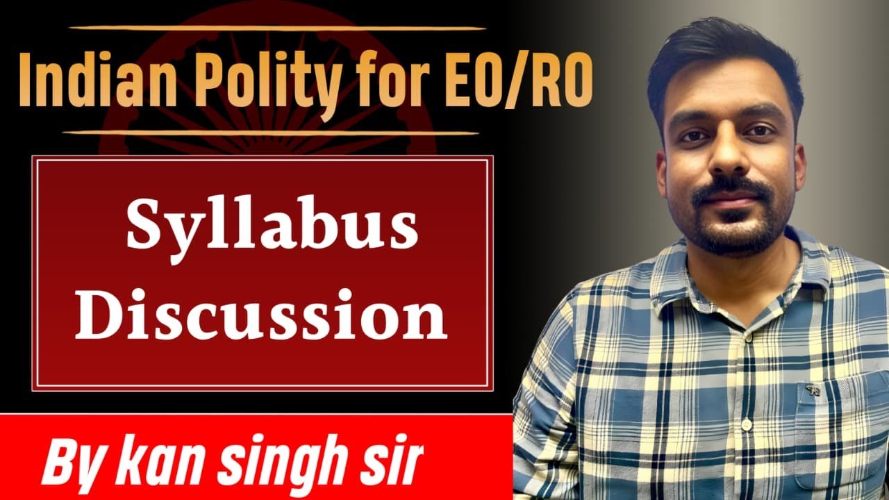 Indian Polity for EO/RO Syllabus Discussion By Kan Singh Sir || Meridian Academy