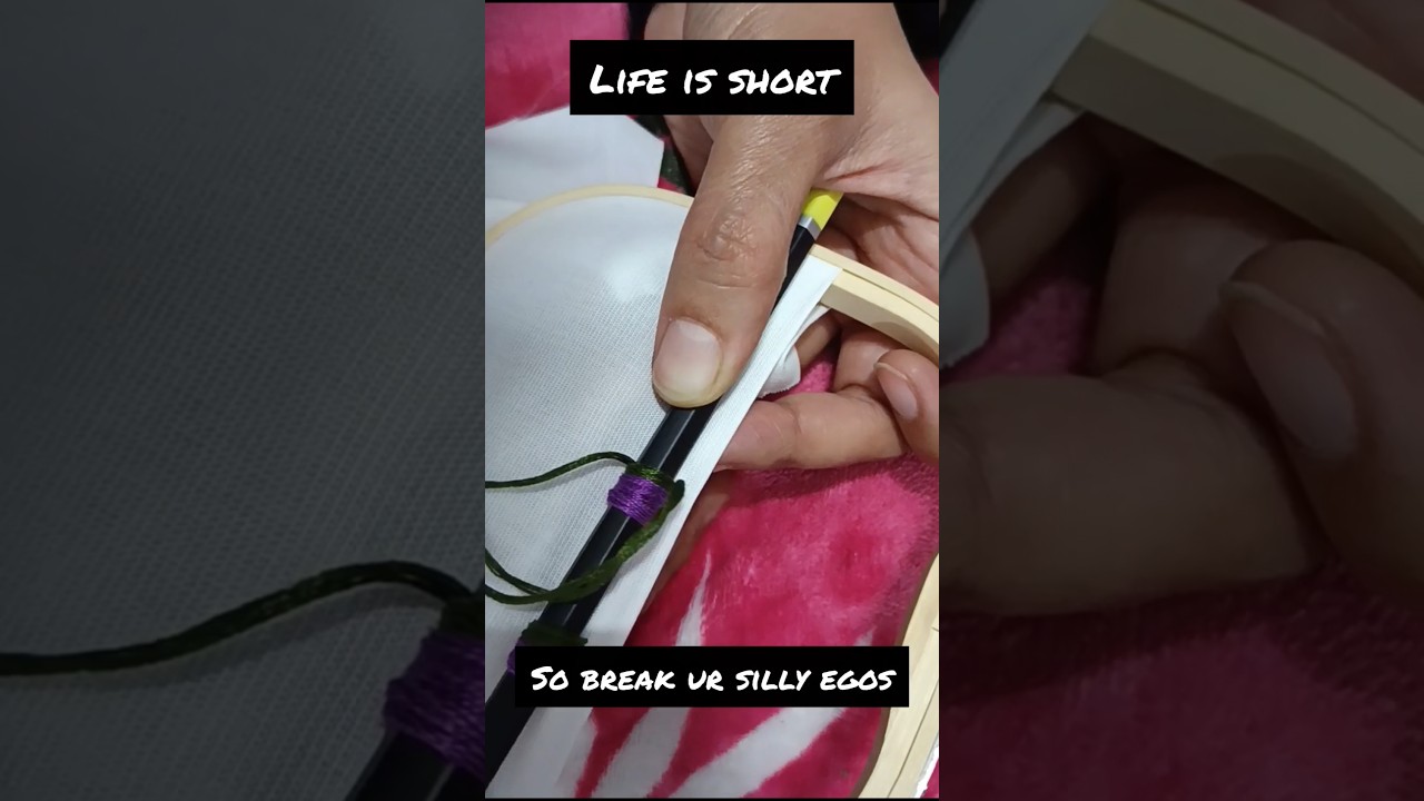 Easy and beautiful needle work beginners/3D embroidery|easy border design