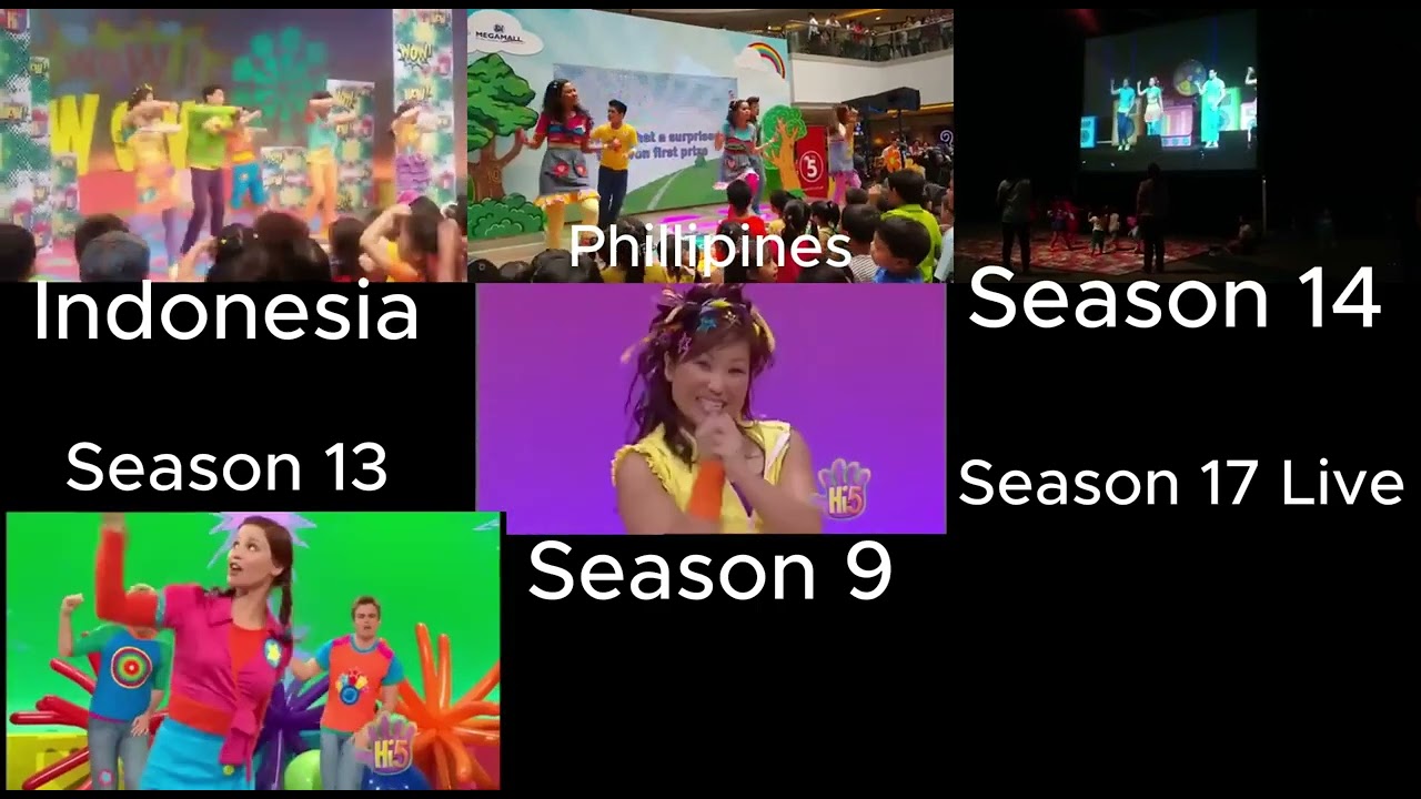 WOW!- Hi5 Comparison (AUS Seasons 9, 13, 14, 17, Indonesia, Philippines)