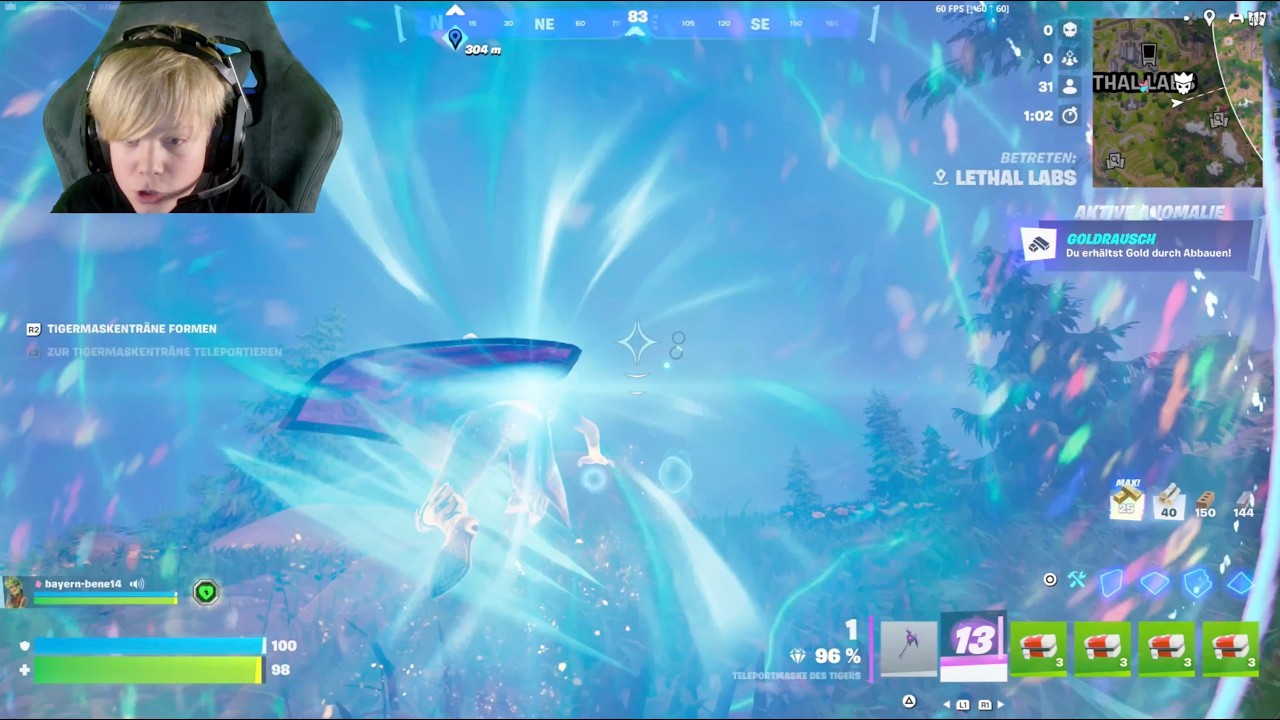 Fortnite - Chapter 7 - Battle Royale  - Challenge - ohne Waffen - die with a smile