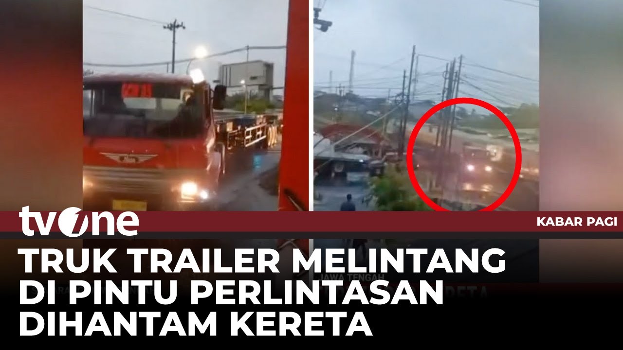 Detik detik Kereta Tabrak Truk Mogok Mendadak di Tengah Perlintasan | tvOne