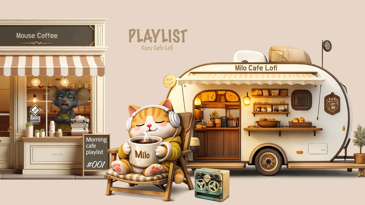 Morning ☕Coffee Study Lofi 2 Hours (No Lyrics) | Cozy Cafe Morning Mood