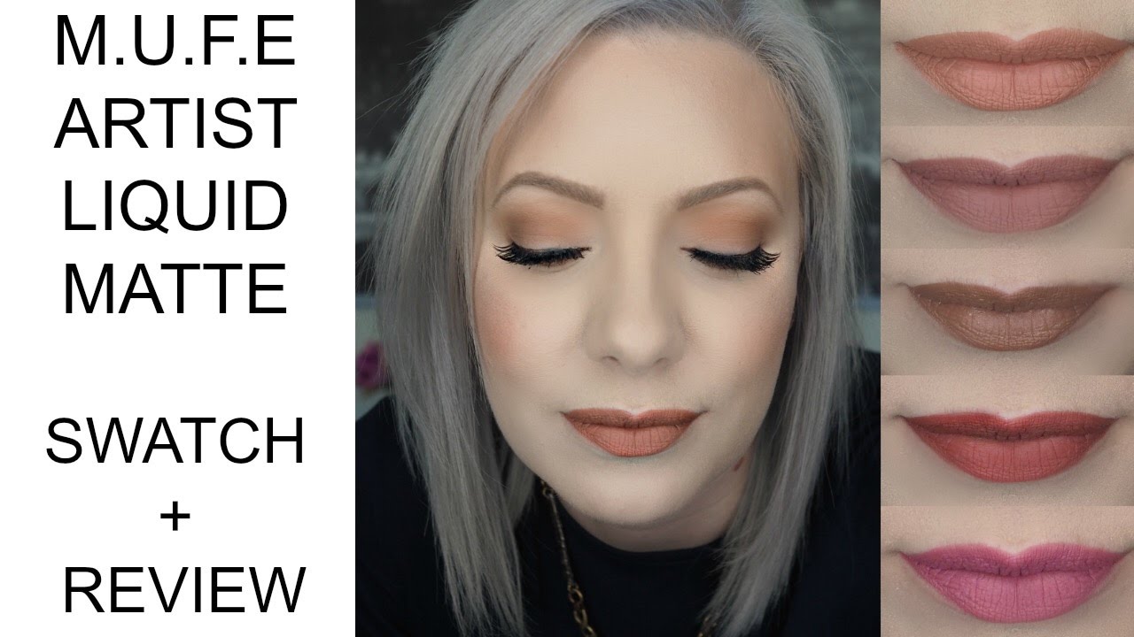 LIP SWATCHES: MAKE UP FOR EVER: ARTIST LIQUID MATTE SWATCH + REVIEW