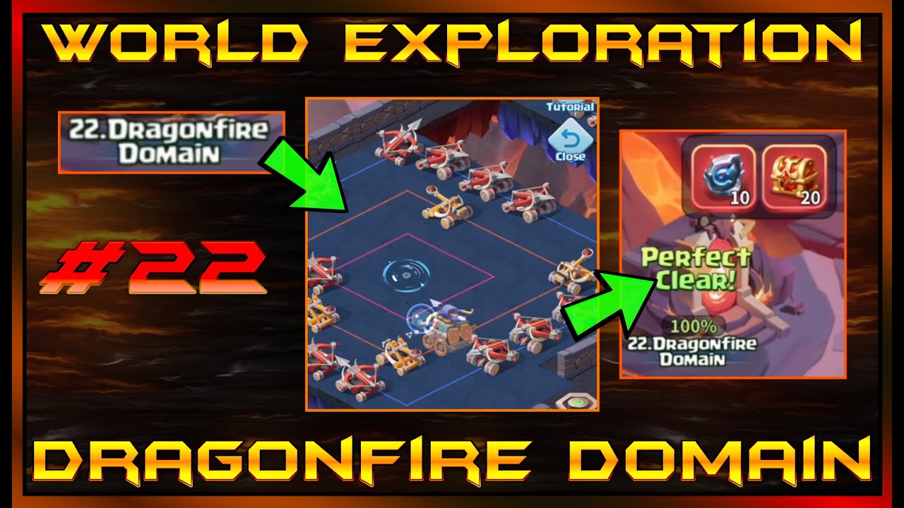 Dragonfire Domain 100% Completion Guide | Hero Clash World Exploration #22