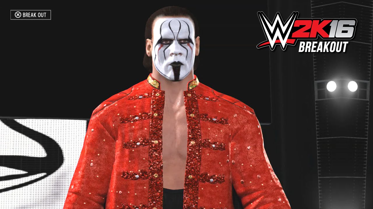 WWE 2K16 Sting Entrance & Breakout (Wrestlemania 31 Sting)