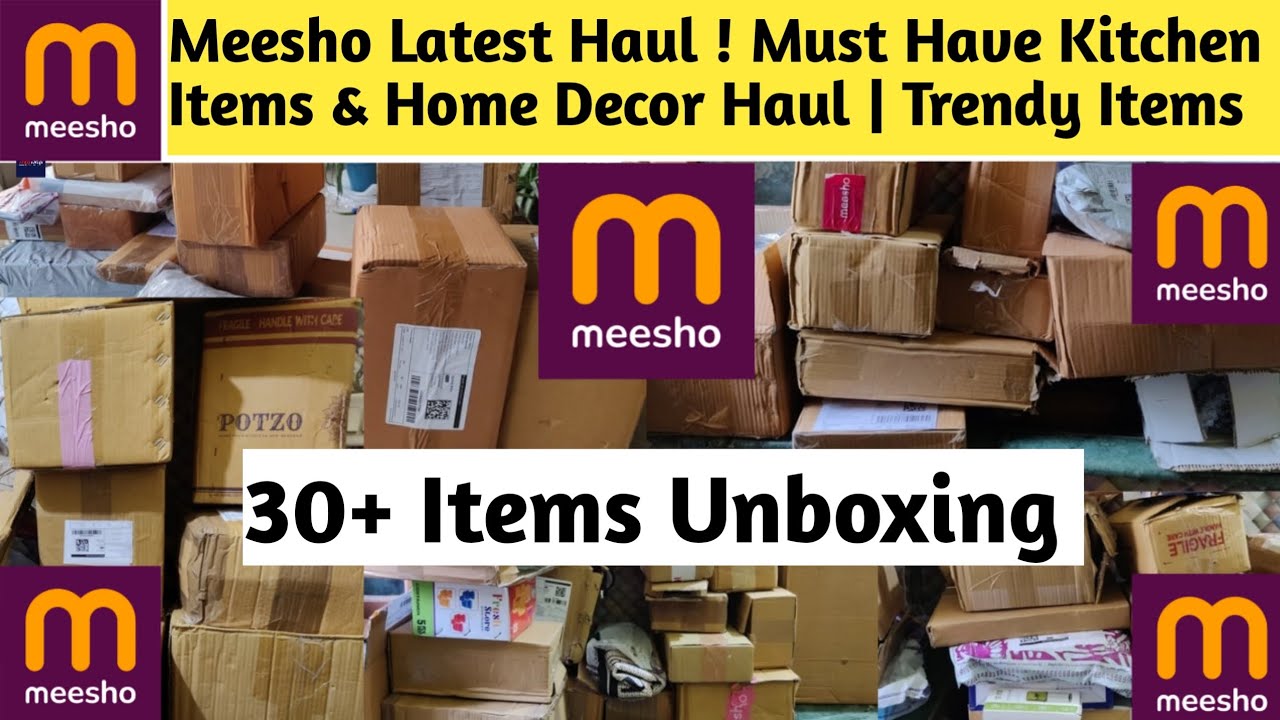 Meesho Latest Haul ! Must Have Kitchen Items & Home Decor Haul | Trendy Items|30 Items #meesho #sale