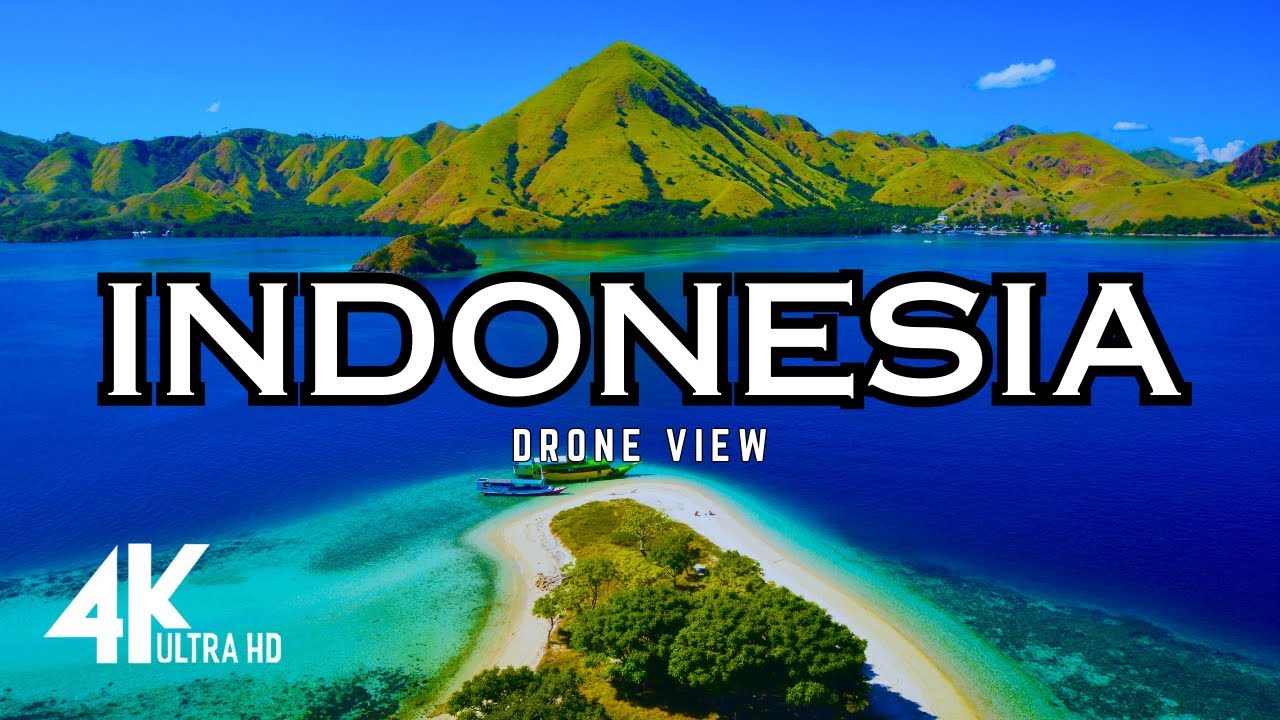 Indonesia's Stunning Aerial View - 4K ULTRA UHD Relaxation