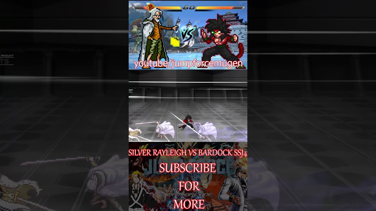 SILVER RAYLEIGH VS BARDOCK SSJ4 #mugengameplay #anime #mugen
