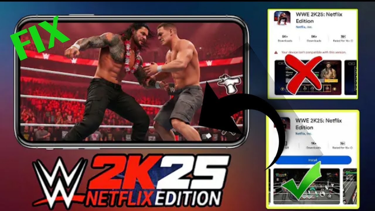 🎯 حل مشكلة تثبيت WWE 2K25 Netflix Edition أو عدم التشغيل والاستجابة | الحل النهائي 2025 ✅