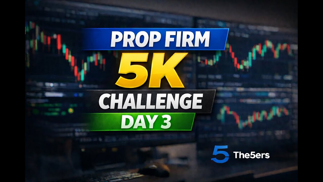 Prop Firm 5K Challenge – Day 3 | Staying Consistent