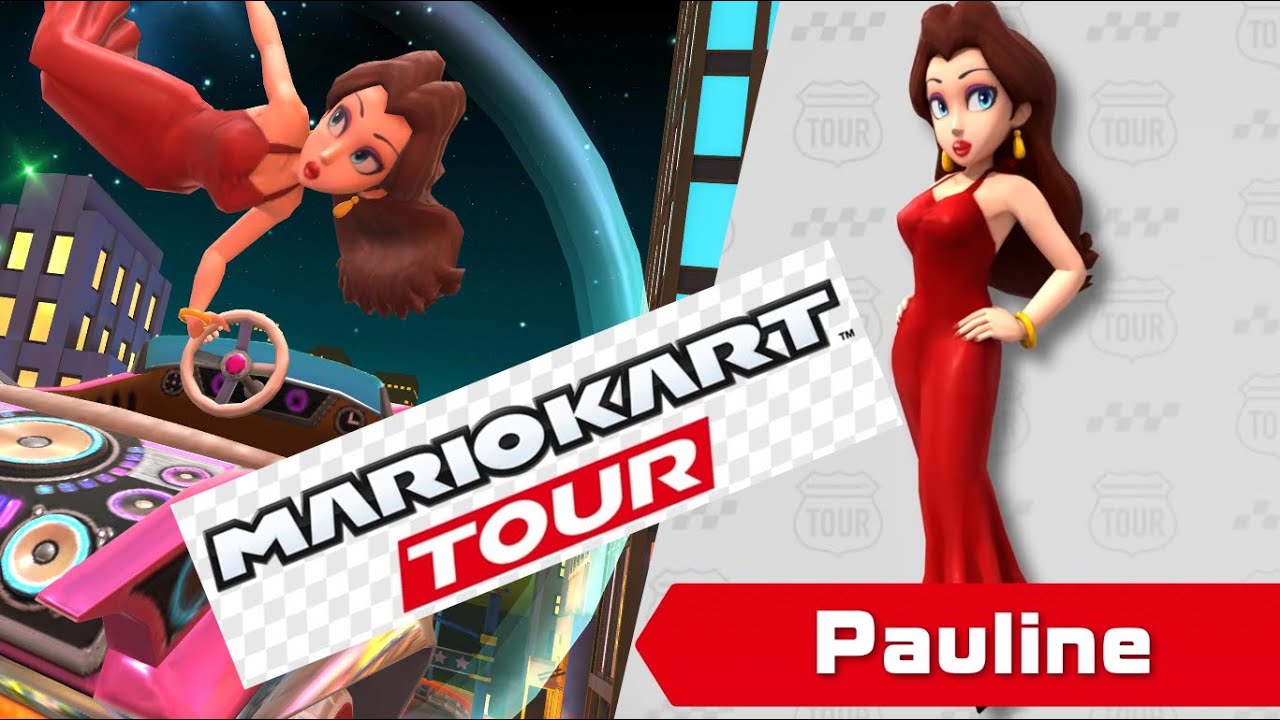 Pauline is playable in Mario Kart Tour!💖