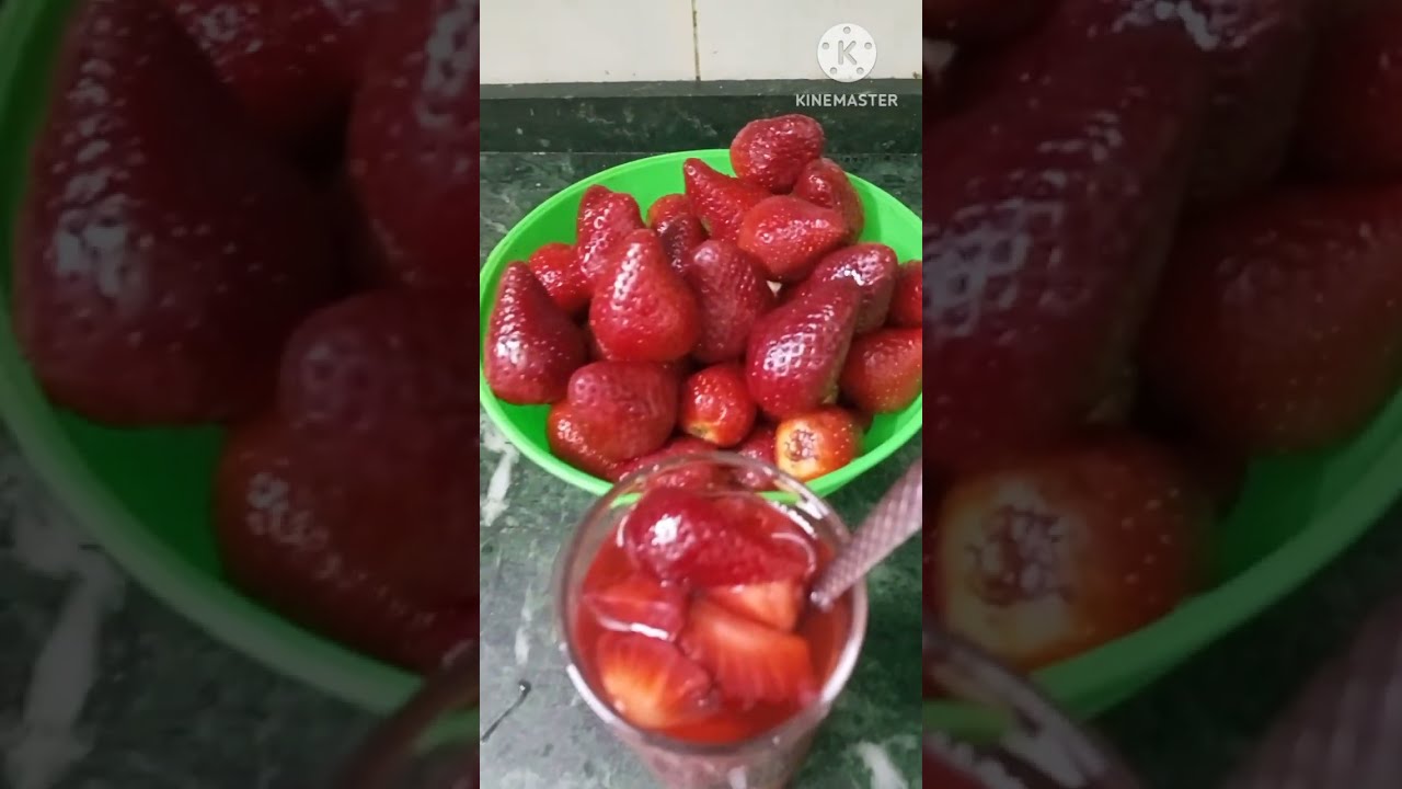 كوكتيل فراولة بدون خلاط روعة جربوها هاتعجبكو في مطبخ ام غني