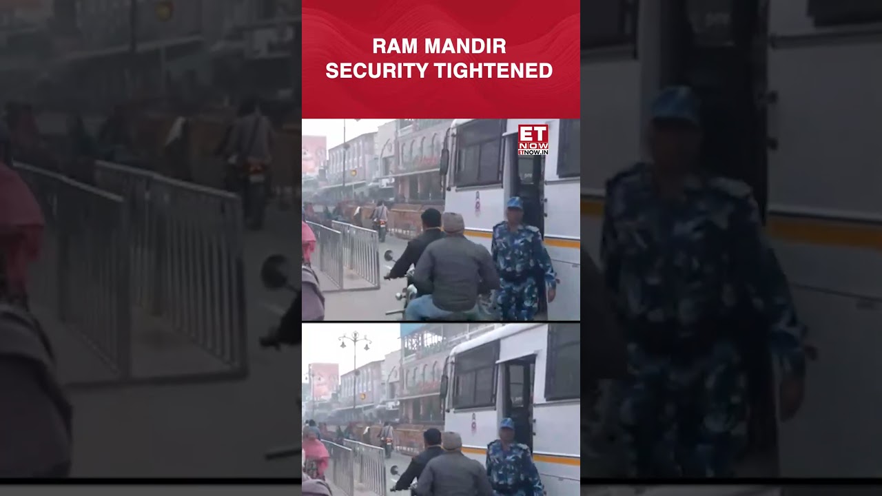 Ram Mandir Security Tightened Before Flag Hoisting Ceremony | Breaking News #shorts