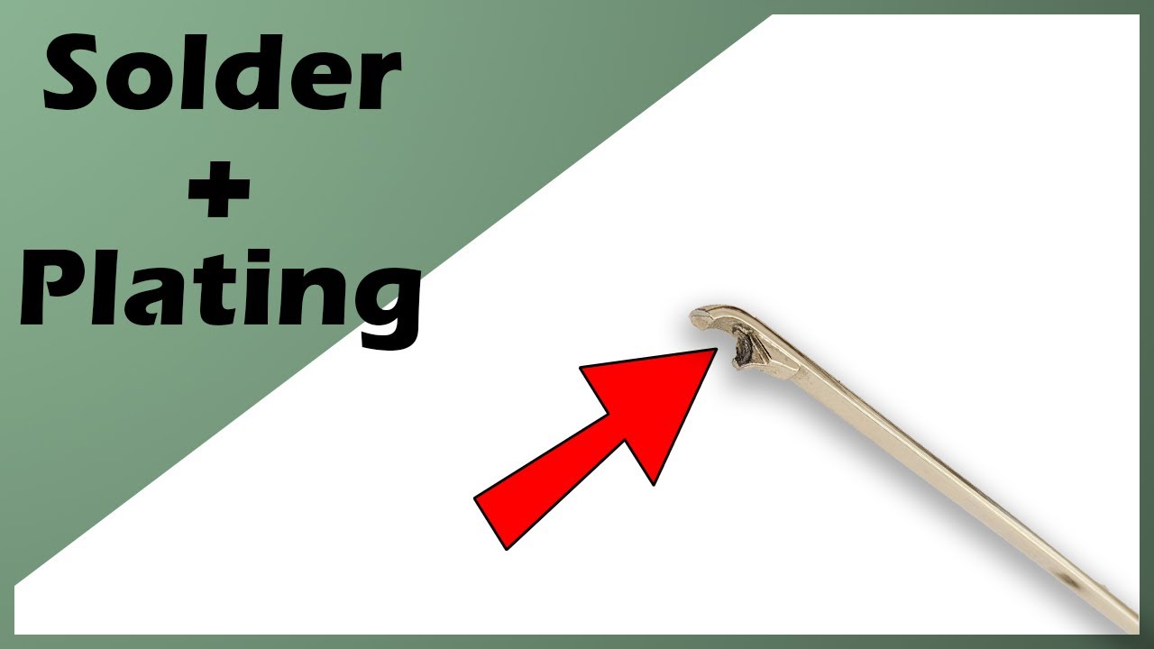 Solder Polish Plating - Repairing Broken Metallic Hinge !