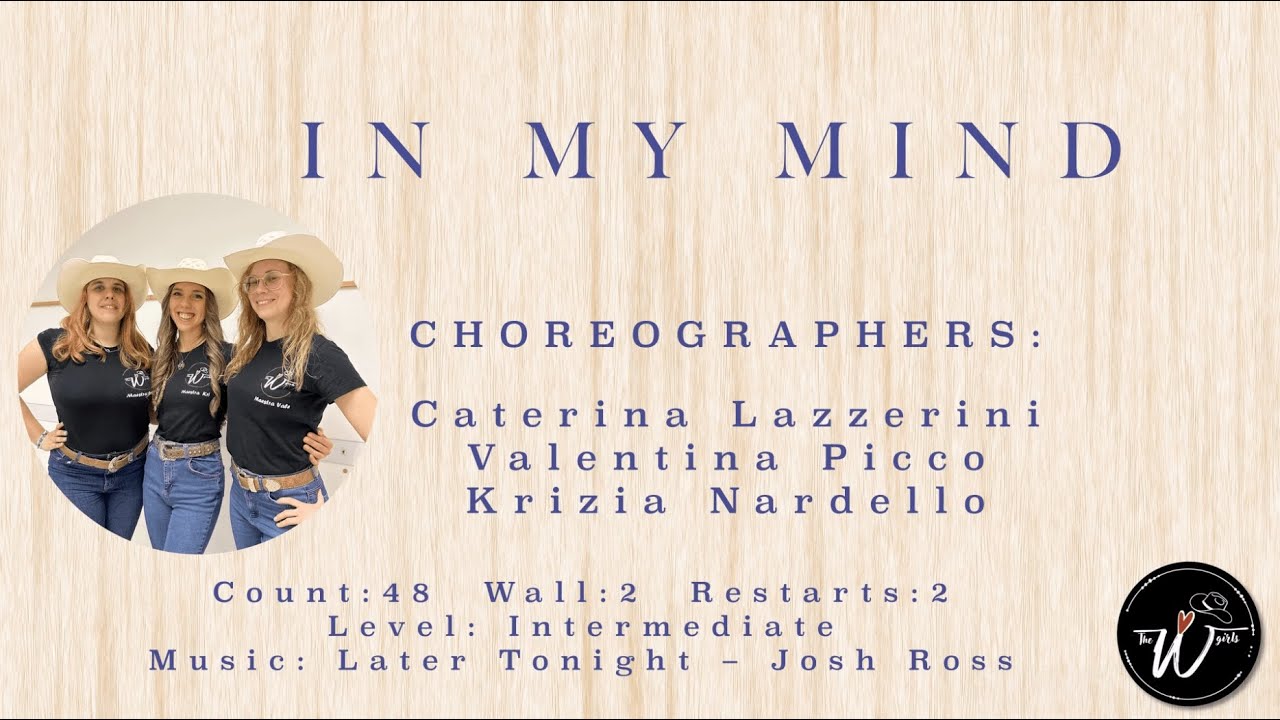 In my mind - country line dance - learn and dance