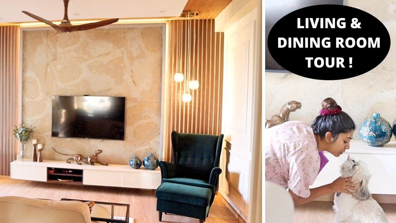 Living & Dining Room Tour | How to make a Small House look Bigger? | Cooking, Cleaning & Decorating