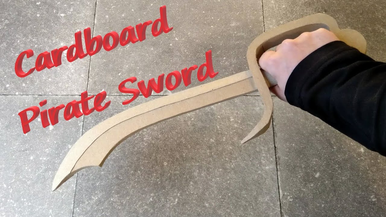How to make a DIY Cardboard Pirate Sword
